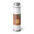 White and Brown Vacuum sealed copper bottle