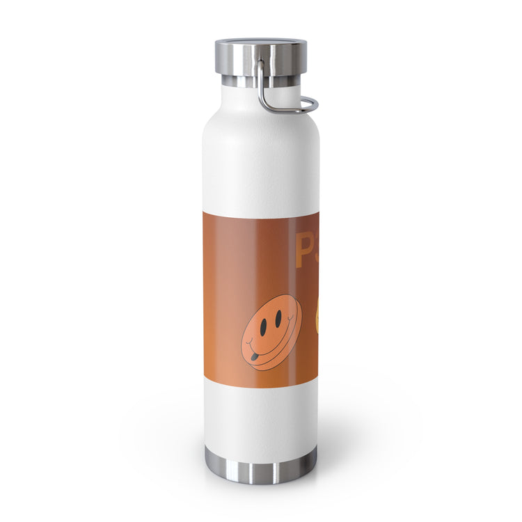 White and Brown Vacuum sealed copper bottle