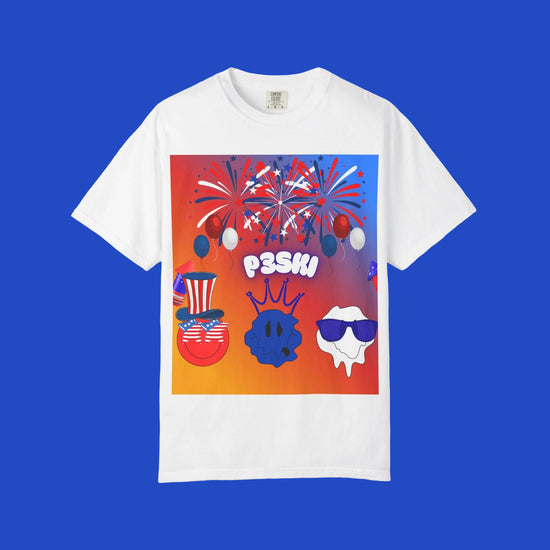 Patriotic Smiley Graphic T-Shirt — &